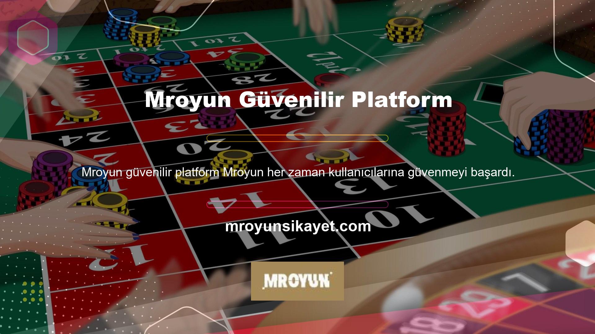 Platformumuza yeni Mroyun giriş sayfasını ve bahisleri yerleştirmek için sosyal medya sayfalarımızı kontrol etmeniz gerekir